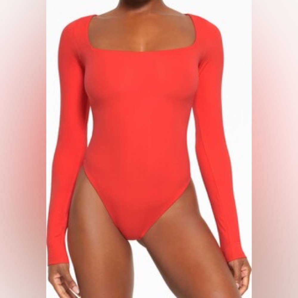 SKIMS Vibrant Red Bodysuit